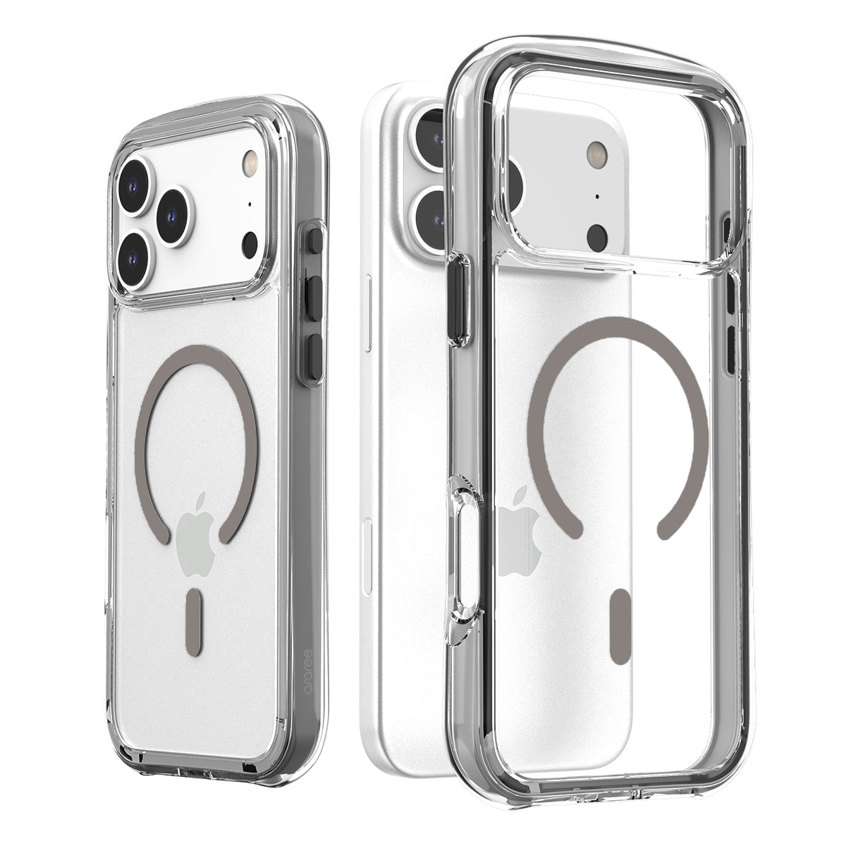Araree iPhone 17 Pro Max Duple Air Magsafe Case - Gray Araree iPhone 17 Pro Max Duple Air Magsafe Case - Gray